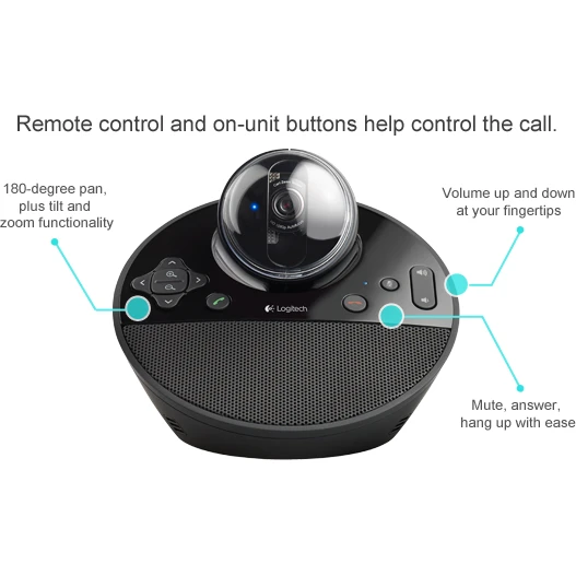 LOGITECH BCC950 konferencijų kamera HD-Video 1080p, skirta MS Lync / Skype
