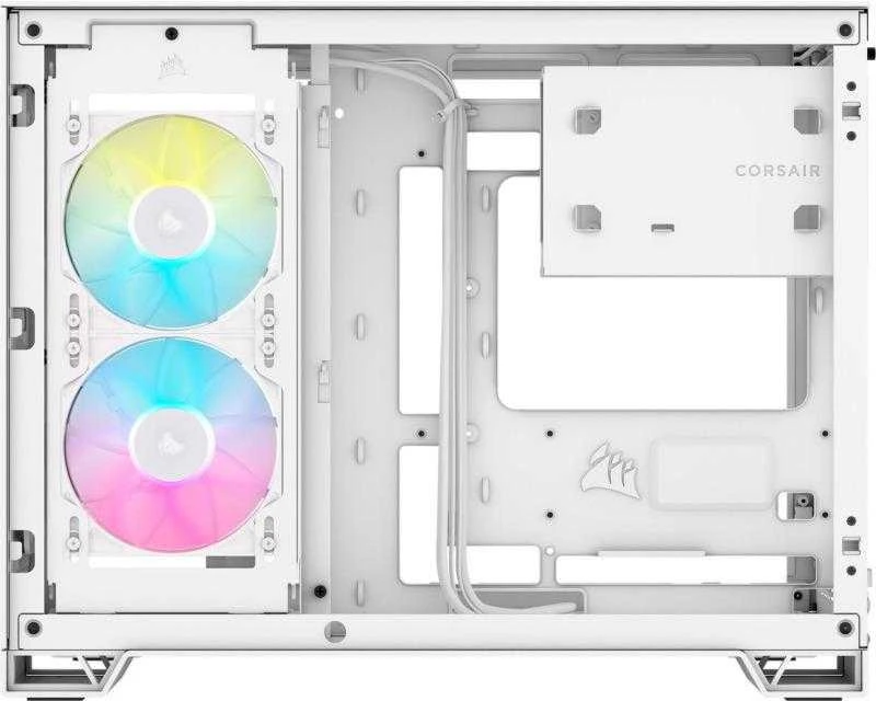 CRI Corsair 2500X RGB „Micro Tower“ Balta