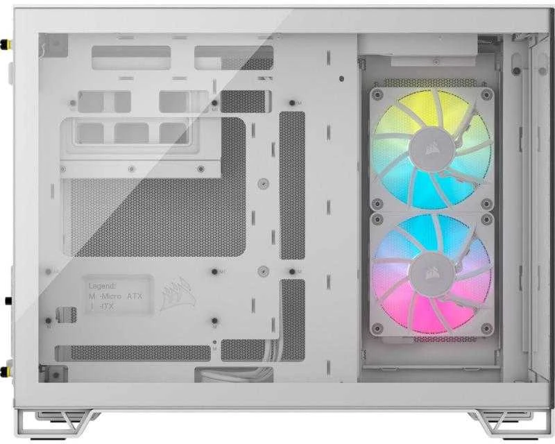 CRI Corsair 2500X RGB „Micro Tower“ Balta