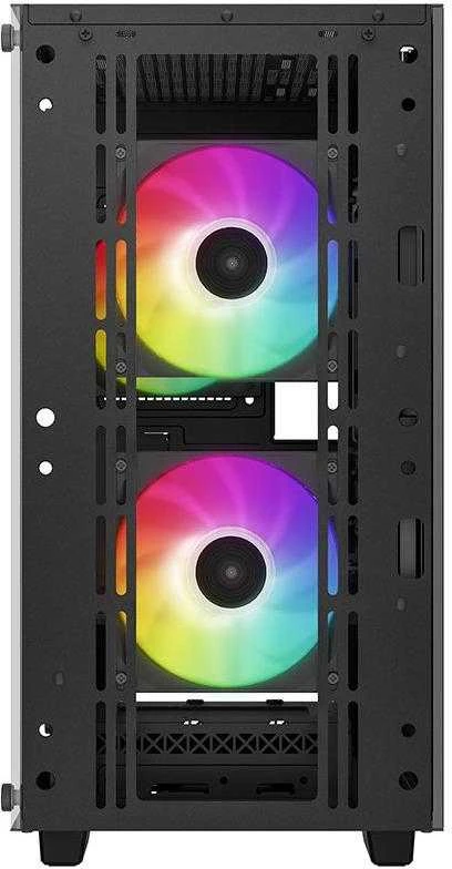 Korpusas Deepcool Micro-ATX CASE CC360 Juodas, Mini-ITX / Micro-ATX, 4, 1x USB3.0, 1x USB2.0, 1x Audio, ABS+SPCC+Tempered Glass, 1×120mm