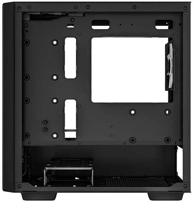 Korpusas Deepcool Micro-ATX CASE CC360 Juodas, Mini-ITX / Micro-ATX, 4, 1x USB3.0, 1x USB2.0, 1x Audio, ABS+SPCC+Tempered Glass, 1×120mm