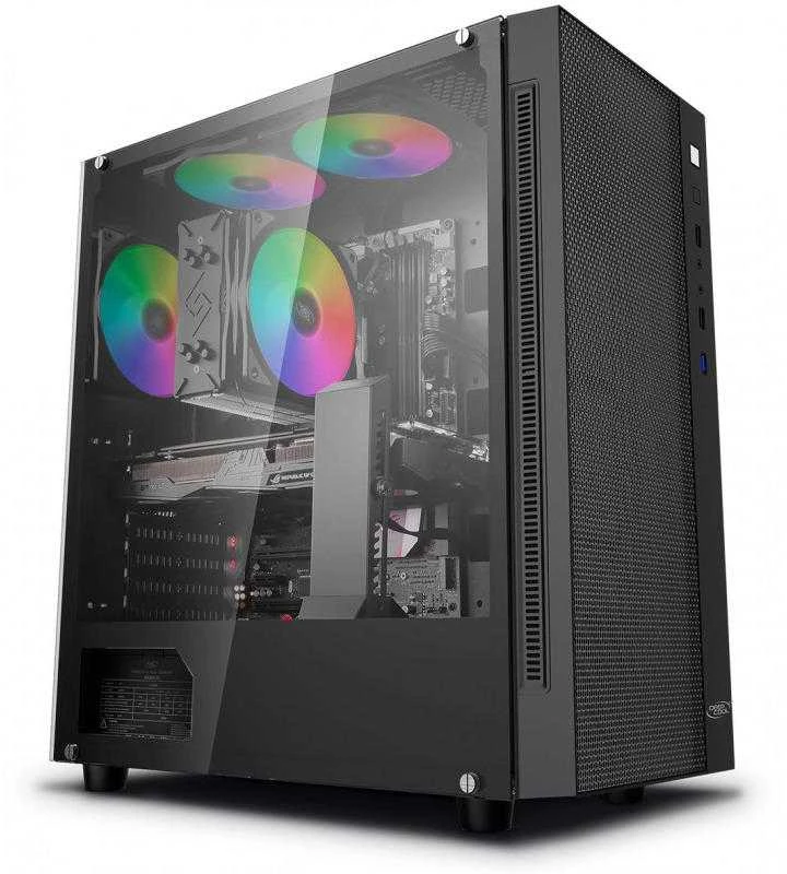 Deepcool MATREXX 55 MESH Šoninis langas, Juodas, E-ATX, Maitinimo blokas Nr.