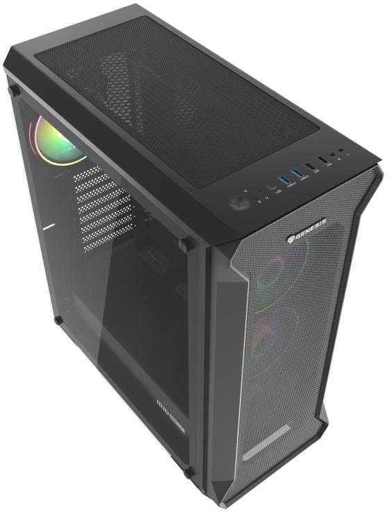 Genesis | PC Case | IRID 505 ARGB | Juodas | Midi-Tower