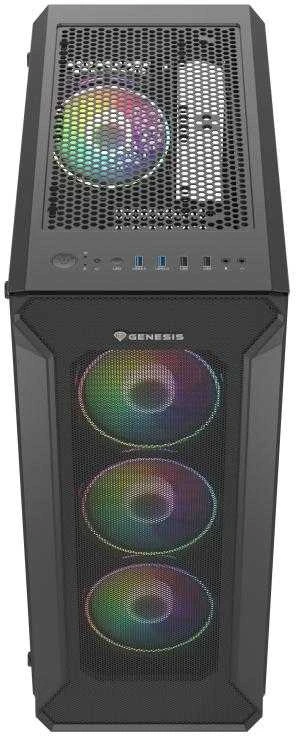 Genesis | PC Case | IRID 505 ARGB | Juodas | Midi-Tower