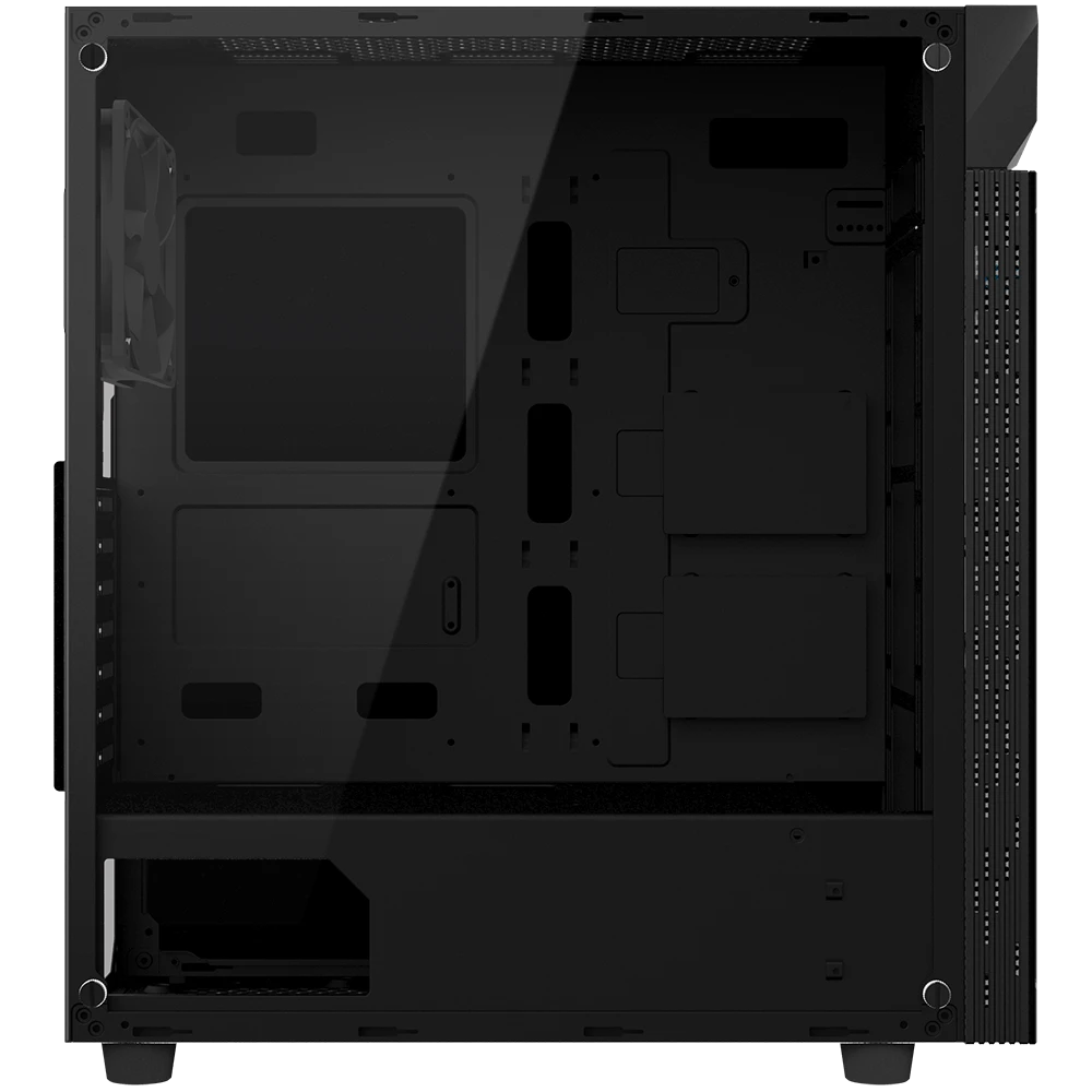 „Gigabyte C200“ „Midi Tower“ Juoda