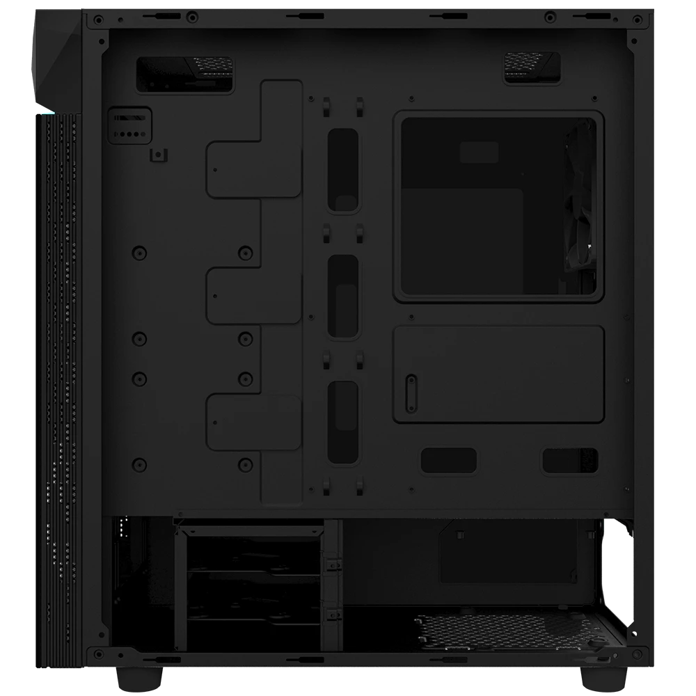 „Gigabyte C200“ „Midi Tower“ Juoda