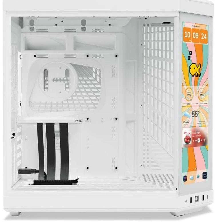 „Hyte Y70 Midi Tower Touch Infinite“ – balta