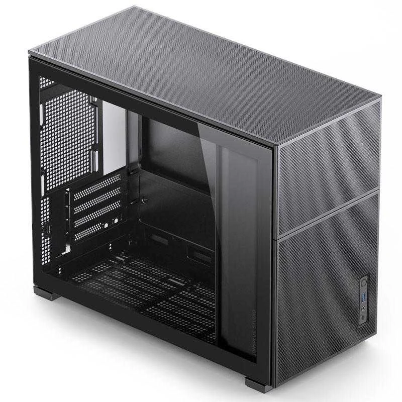 Jonsbo D31 MESH Micro-ATX kompiuterio korpusas, Tempered Glass – juodos spalvos