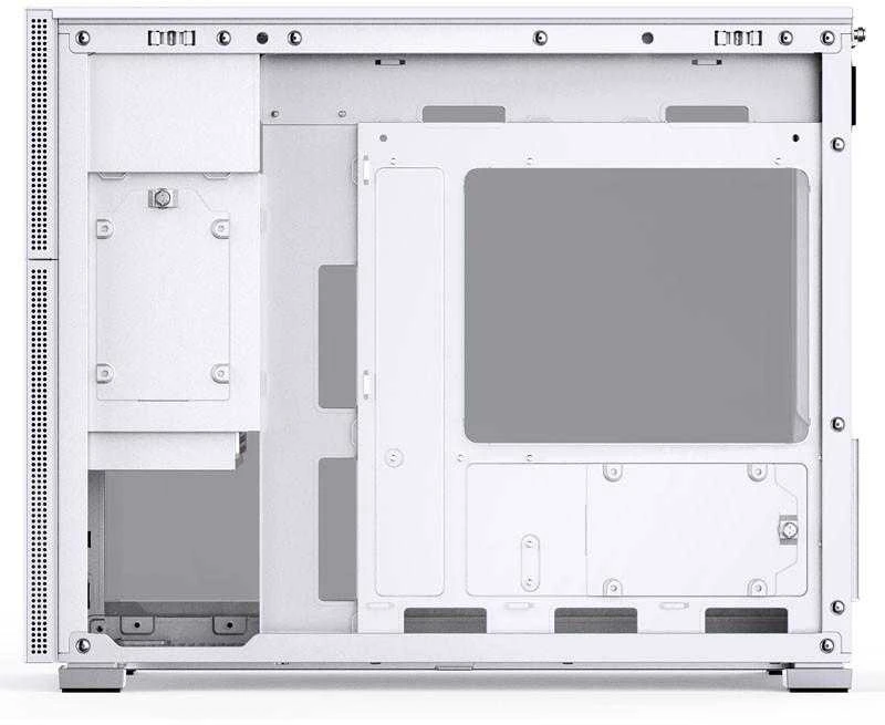 Jonsbo D31 MESH Micro-ATX kompiuterio korpusas, Tempered Glass – baltos spalvos