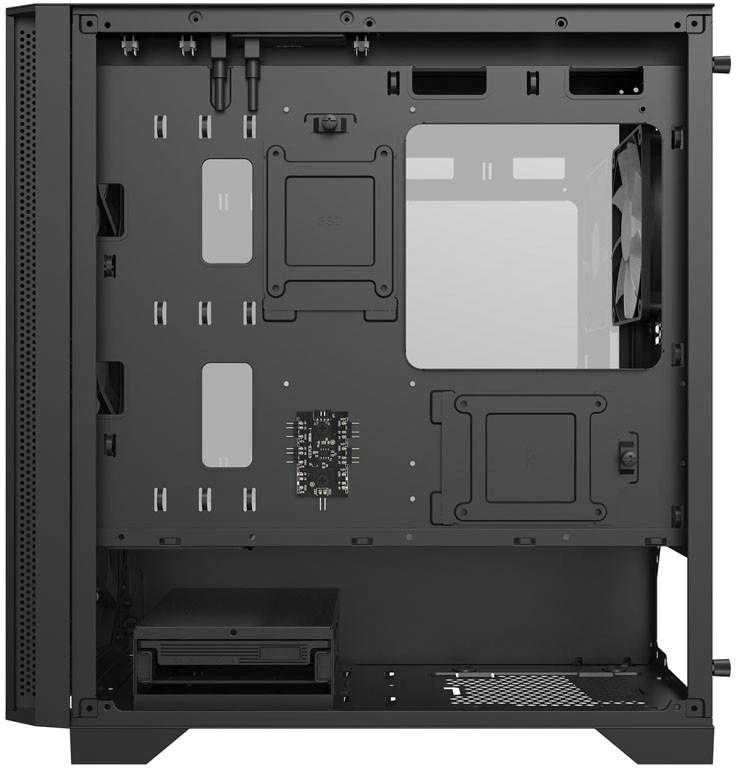 Montech AIR 100 ARGB, Micro-ATX, Tempered Glass – juodos spalvos