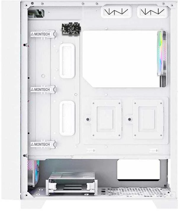 Montech AIR 1000 Premium, Midi-Tower, Tempered Glass - baltos spalvos
