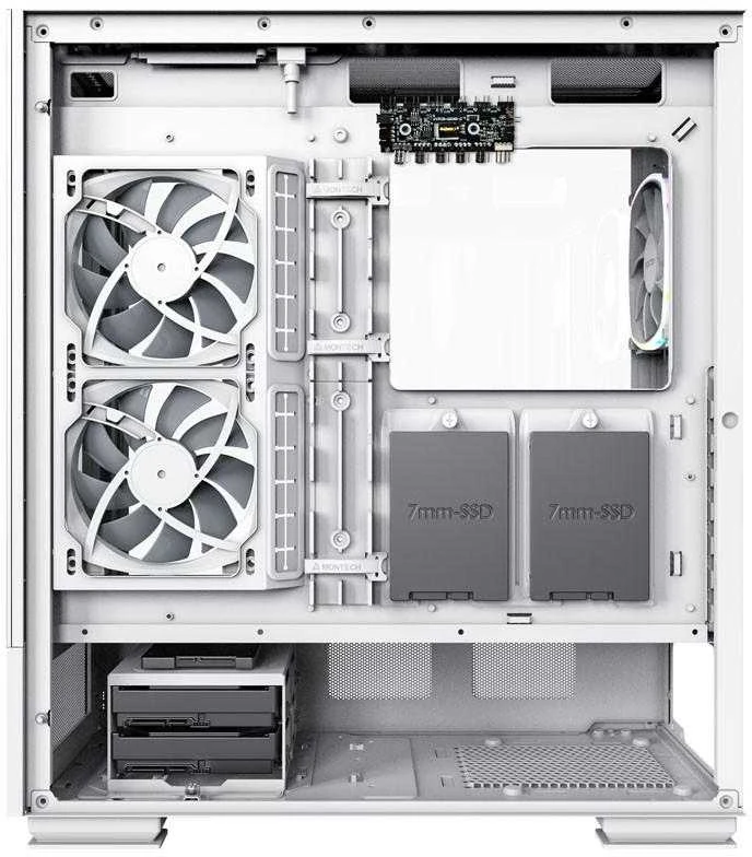 Montech SKY TWO, Midi-Tower - baltas