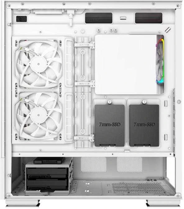 Montech SKY TWO, Midi-Tower - baltas
