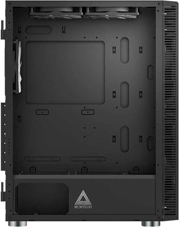 „Montech X3 Glass Mid Tower“ korpusas, RGB, grūdintas stiklas – Juodas