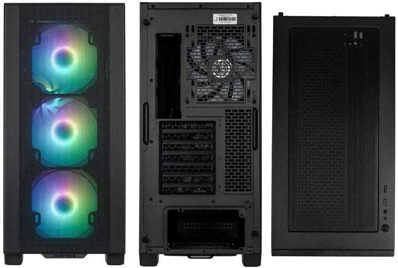 Phanteks XT Pro Ultra grūdinto stiklo langai, D-RGB - juoda