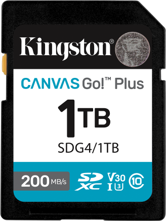 Atminties kortelė KINGSTON Canvas Go! Plus 64 GB Micro SDXC, su adapteriu