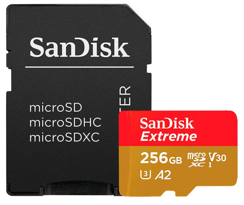 Atminties kortelė Sandisk Extreme Plus Micro SDXC SDSQXBD-256G-GN6MA, 256GB