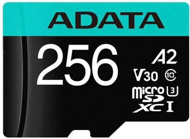 Atminties kortelė ADATA | Premier Pro | UHS-I U3 | 256 GB | micro SDXC | Flash atminties klasė 10 | su adapteriu