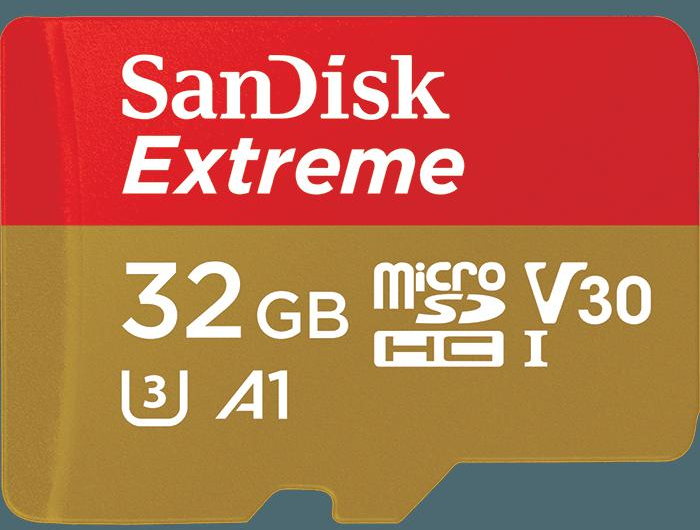 Atminties kortelė Sandisk Extreme microSDHC UHS-I 32GB