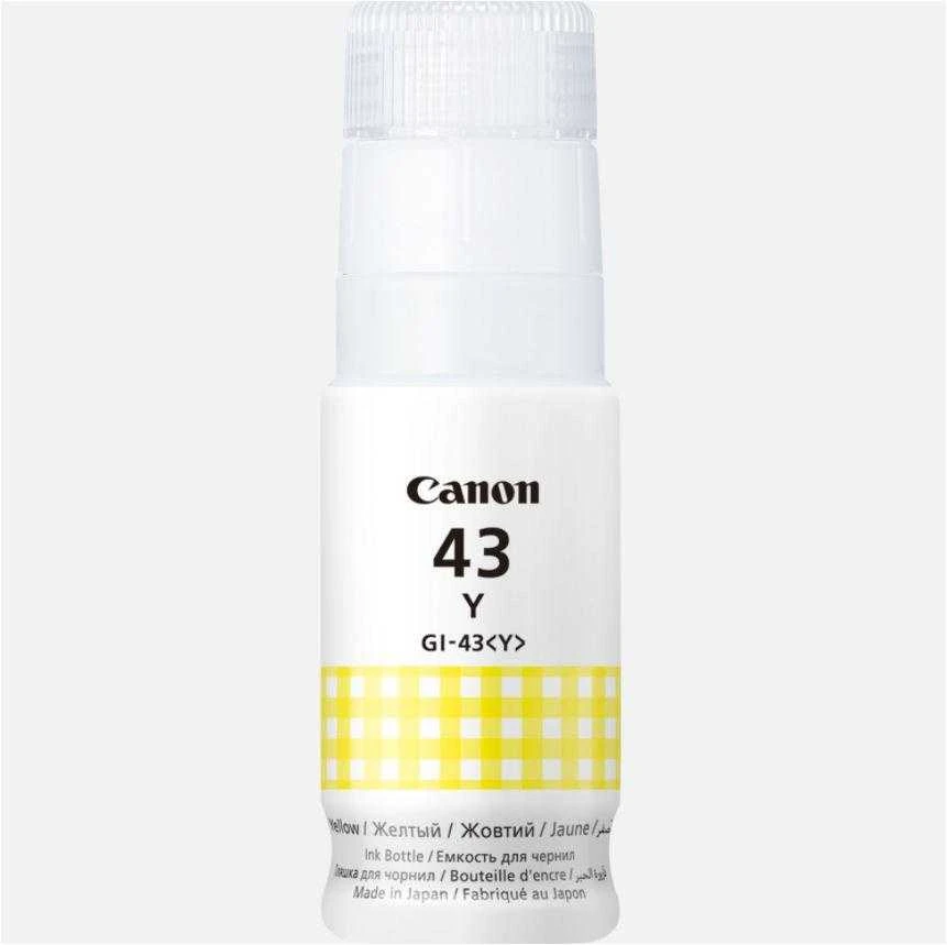 Kasetė rašaliniams spausdintuvams "canon" originalus rašalas gi-43 y, geltonas, 3700p, 4689c001, "canon pixma g540, g640