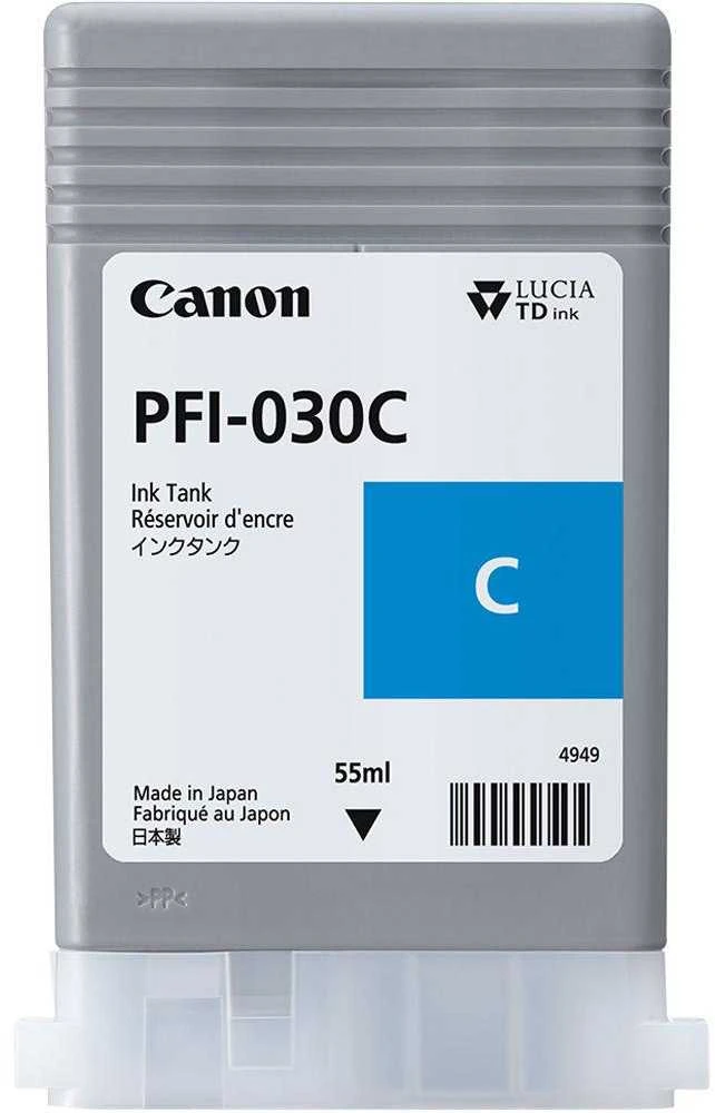 Canon PFI-030C (3490C001) Rašalinė kasetė, Žydra