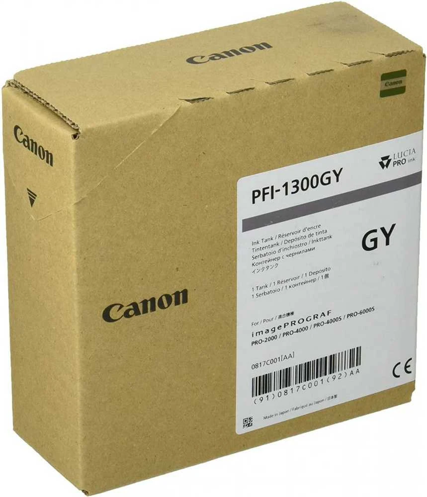 Rašalo kasetė - Canon PFI-1300 330ml Pilkas
