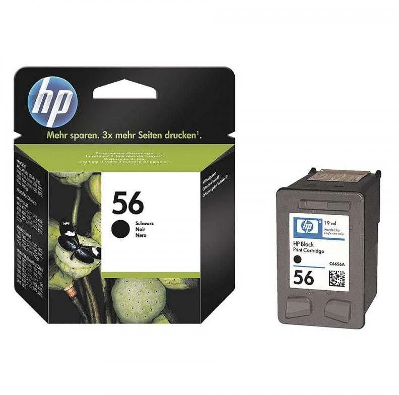 Hewlett Packard (HP) Rašalo kasetė HP C6656A (Nr.56), JUODA