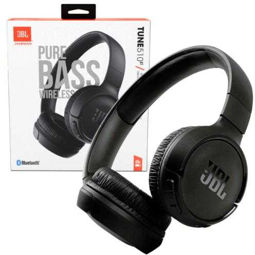 Lengvos ir patogios belaidės Ausinės JBL Tune 510BT Pure Bass sound su mikrofonu, Juodos