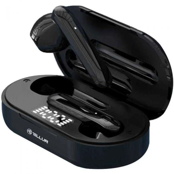 Ausinės Tellur Flip True Belaidės Earphones Juodas