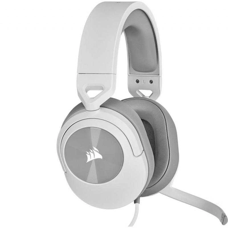 Corsair HS55  Stereo Ausinės Žaidimams mikrofonu, Baltos, su laidu, Noice canceling