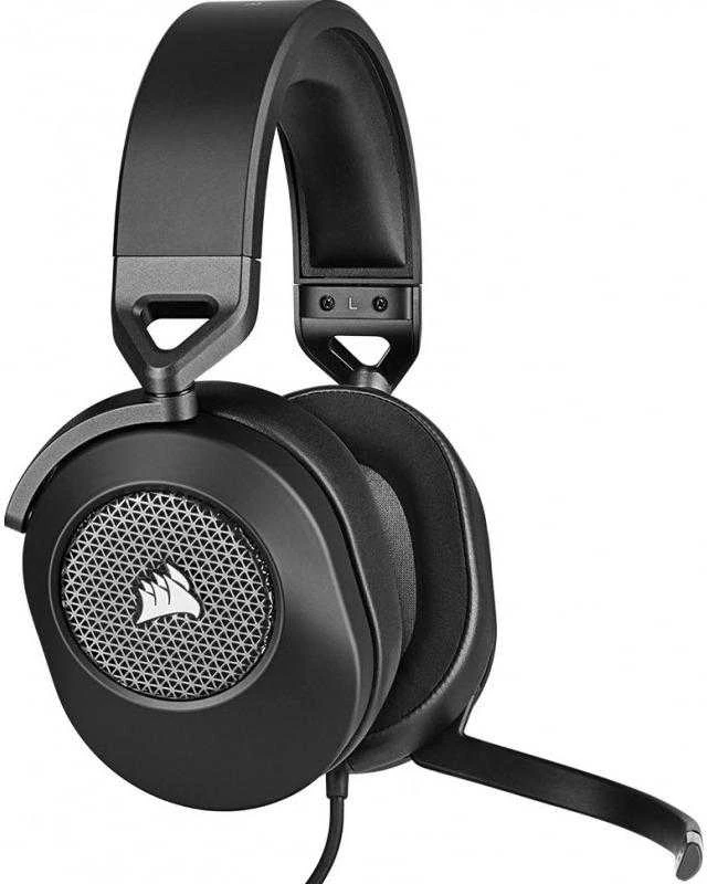 Corsair HS65 žaidimų ausinės, su laidu, Anglies pluošto spalvos