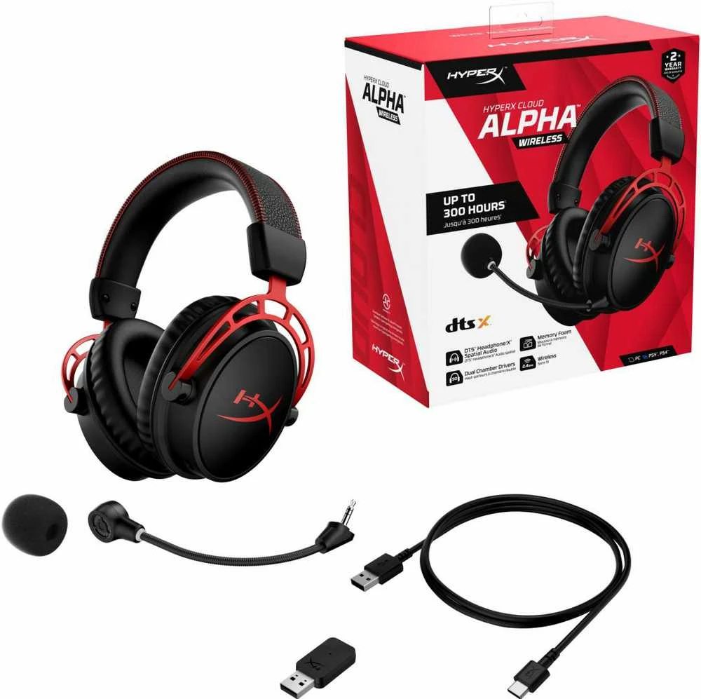Belaidės Žaidimų Ausinės HyperX Cloud Alpha Wireless