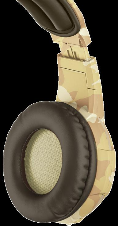 Žaidimų ausinės Trust GXT 310D Radius, Desert Camo, 22208