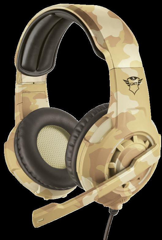 Žaidimų ausinės Trust GXT 310D Radius, Desert Camo, 22208