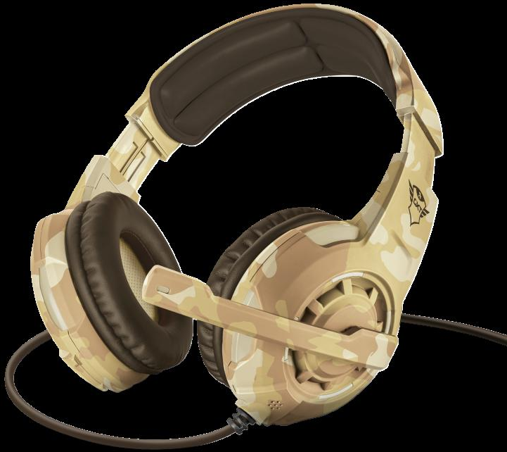Žaidimų ausinės Trust GXT 310D Radius, Desert Camo, 22208