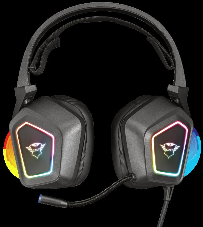 Žaidimų ausinės Trust GXT 450 Blizz RGB 7.1 Surround, 23191