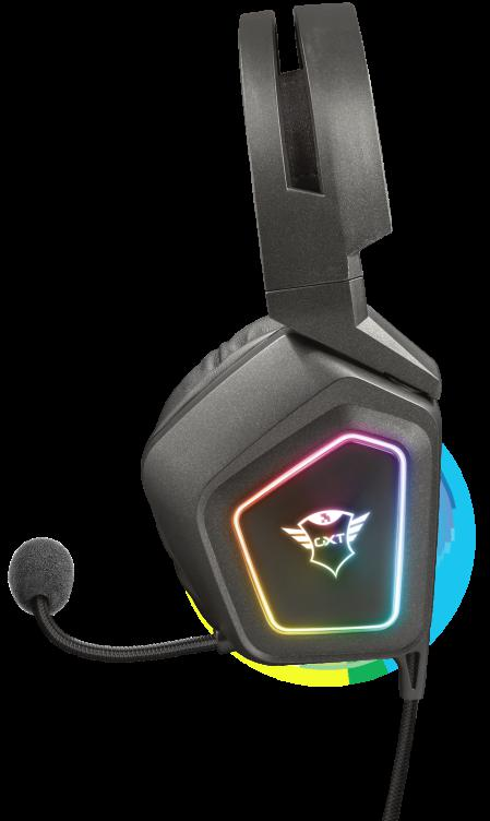Žaidimų ausinės Trust GXT 450 Blizz RGB 7.1 Surround, 23191