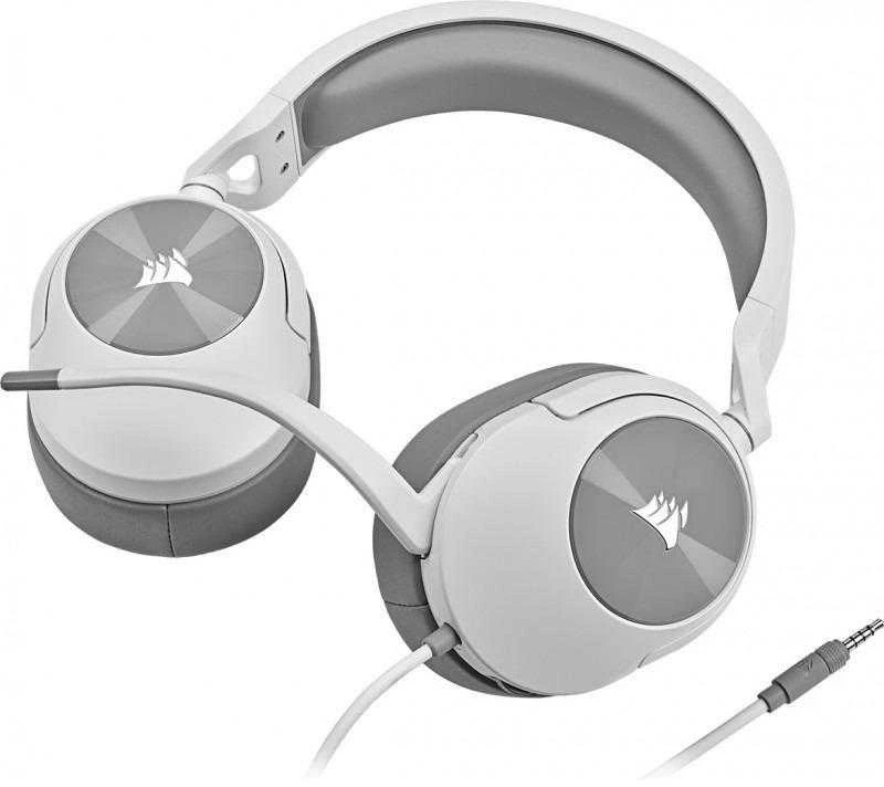 Corsair HS55 žaidimų ausinės, belaidės, Baltos