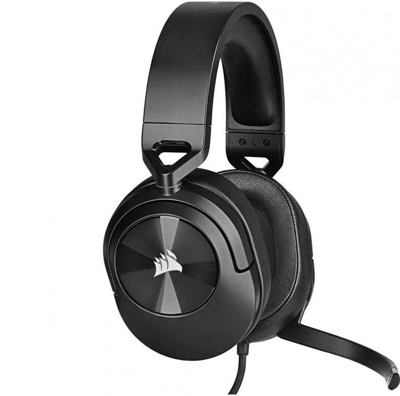 Žaidimų ausinės Corsair HS55 Surround Headset Carbon, Juodos