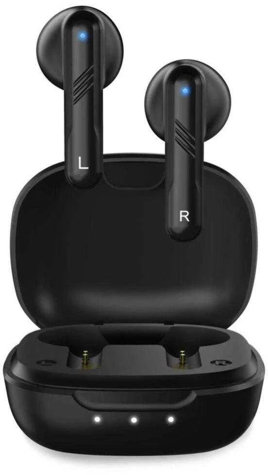 Ausinės Genius HS-M905BT mikrofonas, belaidis, juodas, 2.0, dėklas su įkrovimu, sportinis tipas: USB-C