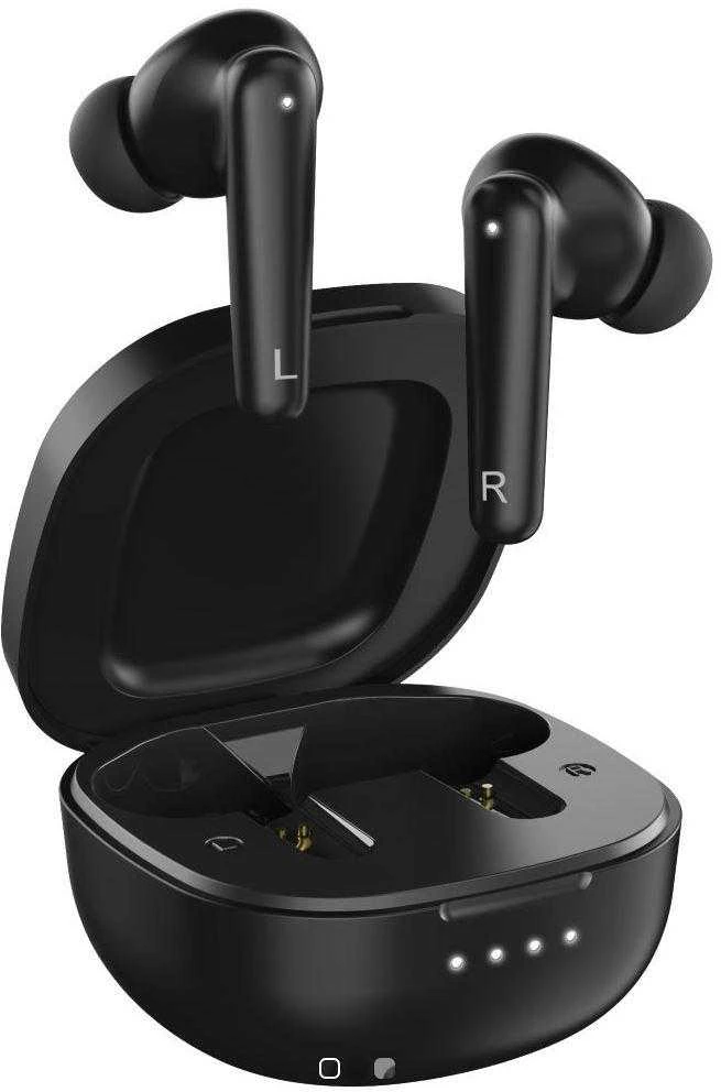 Ausinės Genius HS-M910BT mikrofonas, belaidis, juodas, 2.0, dėklas su įkrovimu, sportinis tipas: USB-C