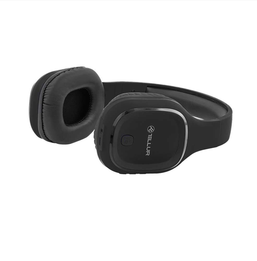 Juodos Bluetooth ant ausų ausinės Tellur Pulse