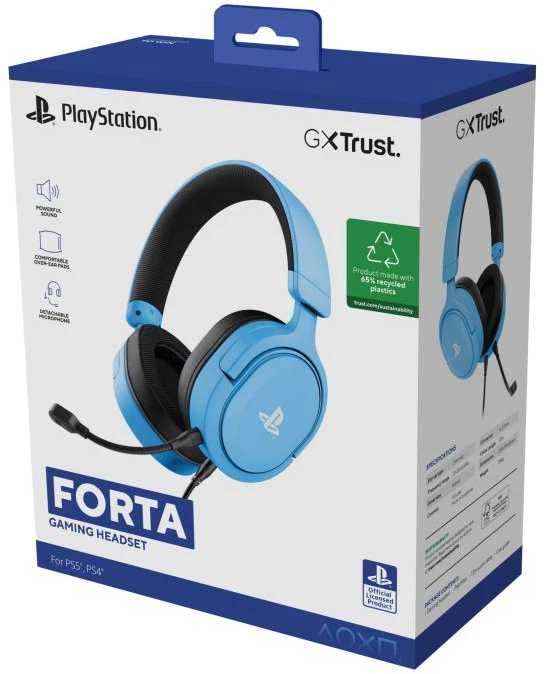 Trust GXT 498B FORTA PS5 žaidimų ausinės | Mėlynos