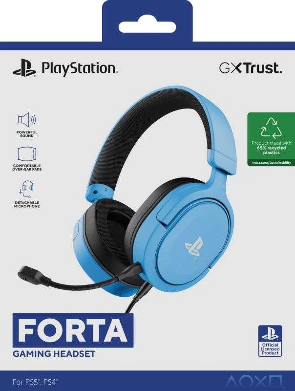 Trust GXT 498B FORTA PS5 žaidimų ausinės | Mėlynos
