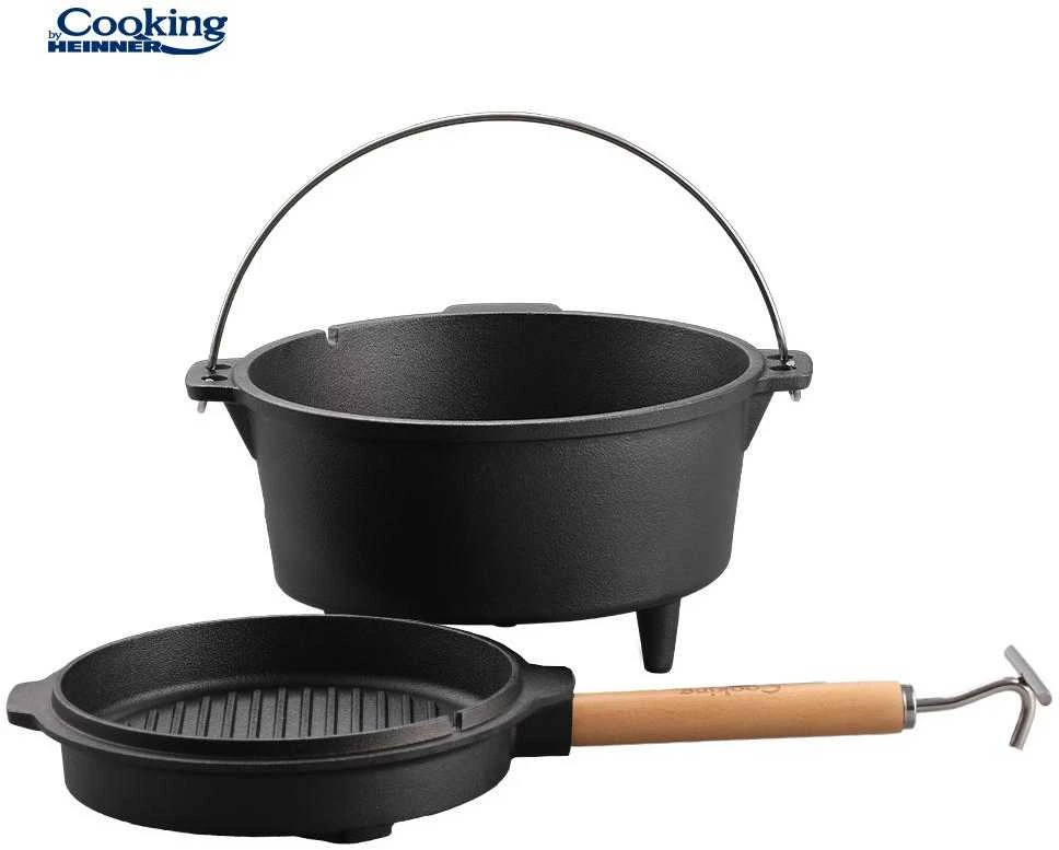 Gryno ketaus virdulys su dangčiu, 25 cm skersmens, 4 l, natūralus, „Cooking by Heinner“