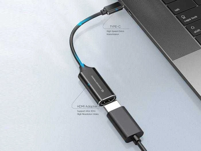 Adapteris USB Conceptronic ABBY03B USB-C - HDMI Juodas (ABBY03B)
