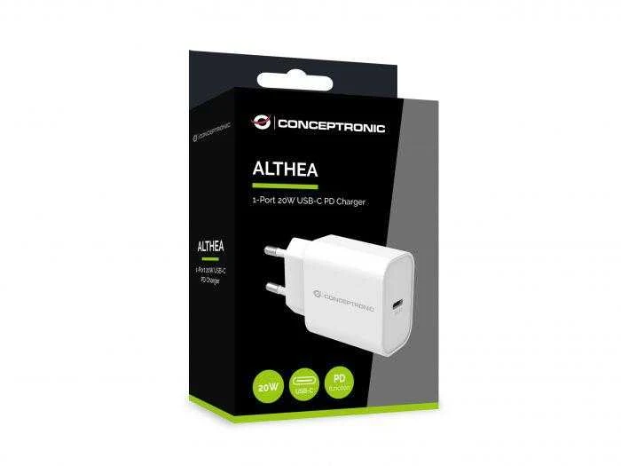 Įkroviklis Conceptronic CONCEPTRONIC Ladegerät 1Port 20W,USB-C PD baltas