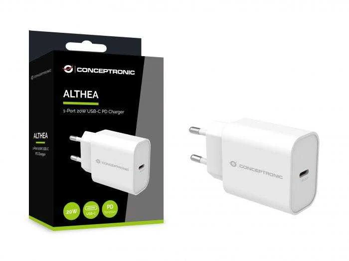 Įkroviklis Conceptronic CONCEPTRONIC Ladegerät 1Port 20W,USB-C PD baltas