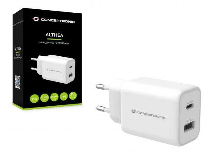 Įkroviklis Conceptronic ALTHEA11W PD-PPS 1 USB-A 1 USB-C 33 W