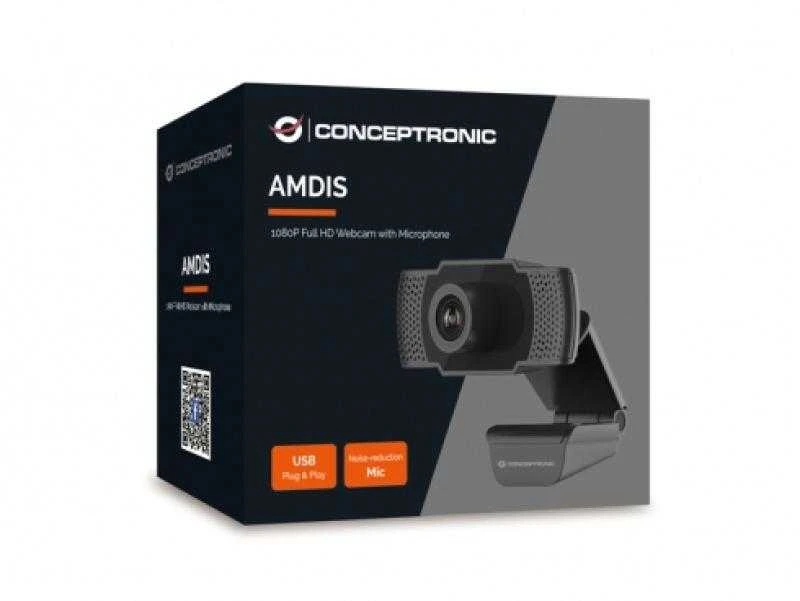 Conceptronic AMDIS01B internetinė kamera 2 MP 1920 x 1080 px USB 2.0 Juoda